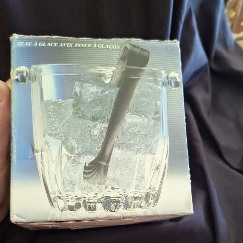 Moncayo Clear Glass Ice Bucket